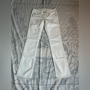 True Religion White Billy Jeans W27
